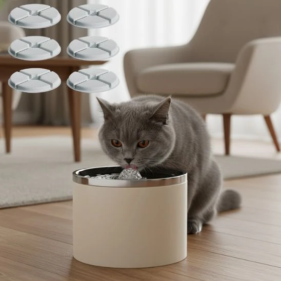 Filtres fontaine chat céramique Rosée de Porcelaine