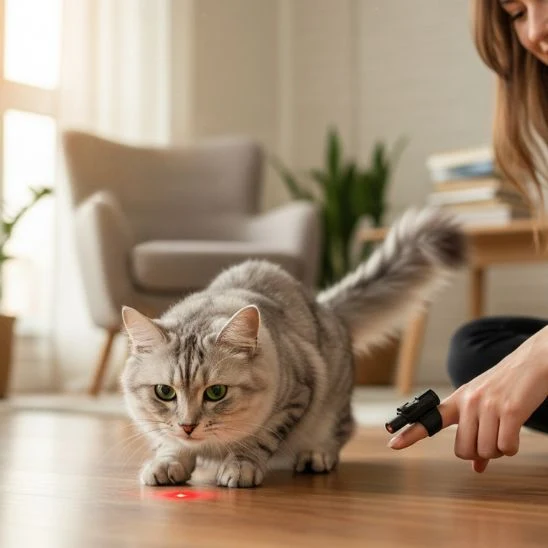 Jouet chat interactif | Lumière de Chasse