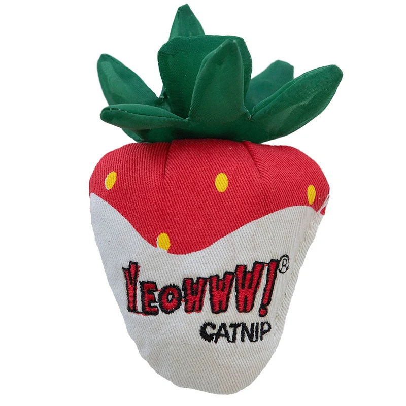 Ducky World - Fraise - Jouet d'Herbe à Chat