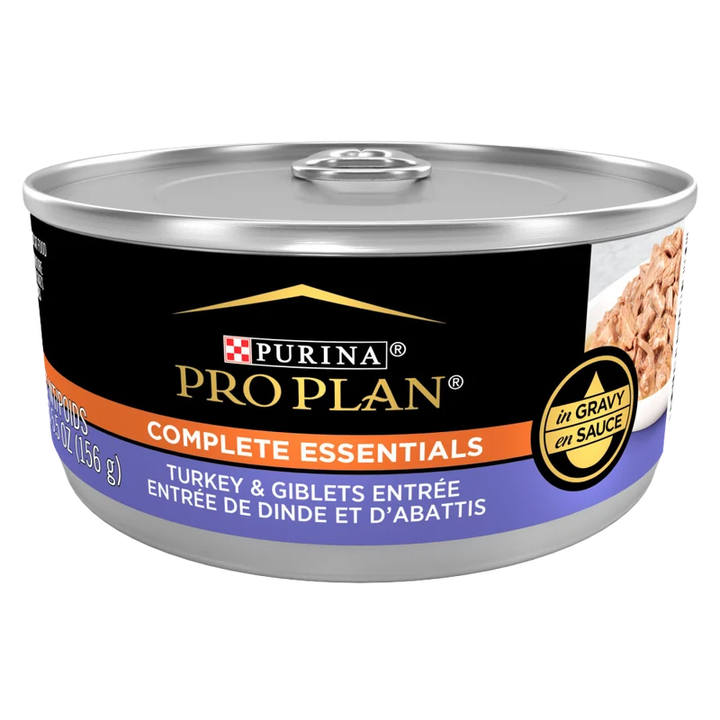 Purina Pro Plan Complete Essentials - Chat Adulte Dinde et Giblets en Sauce - Nourriture Humide pour Chats