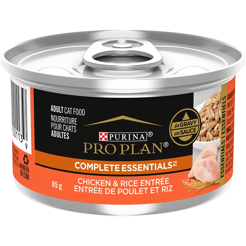 Purina Pro Plan Complete Essentials - Chat Adulte Poulet et Riz en Sauce - Nourriture Humide pour Chats