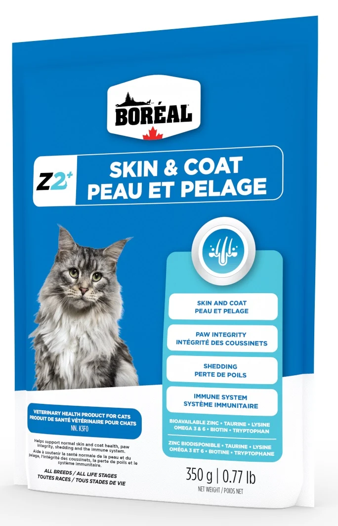 Boréal Zinpro Z2+ Suppléments de Zinc pour Chats - Formule Peau & Pelage