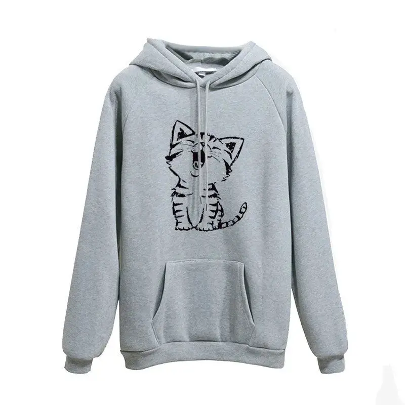 Sweat Chat avec Poche Ventrale