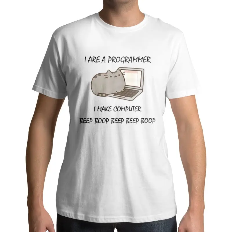 T-shirt avec un Chat Programmeur
