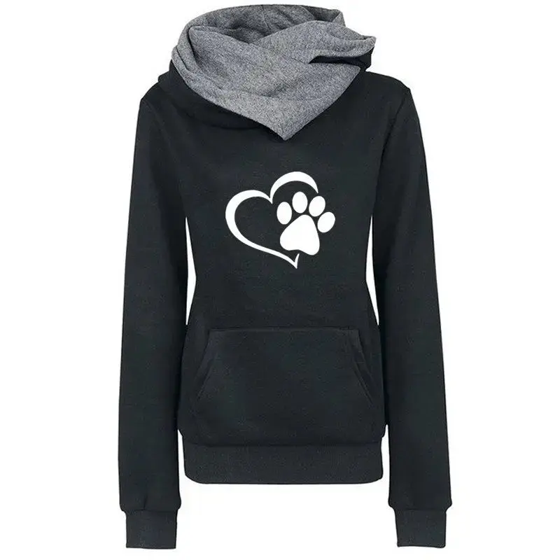 Sweat-shirt Chat La Patte sur le Coeur