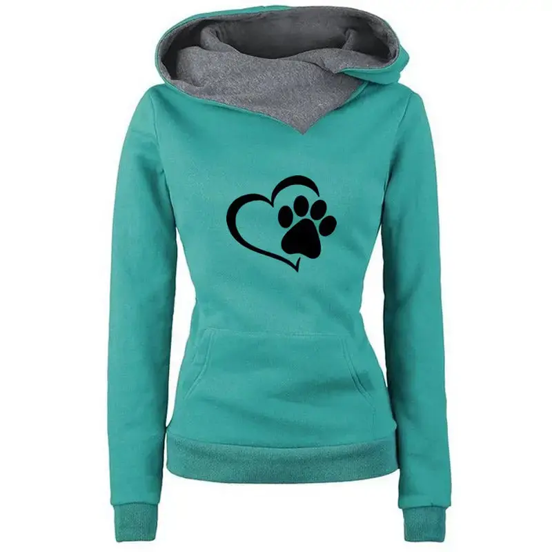 Sweat-shirt Chat La Patte sur le Coeur