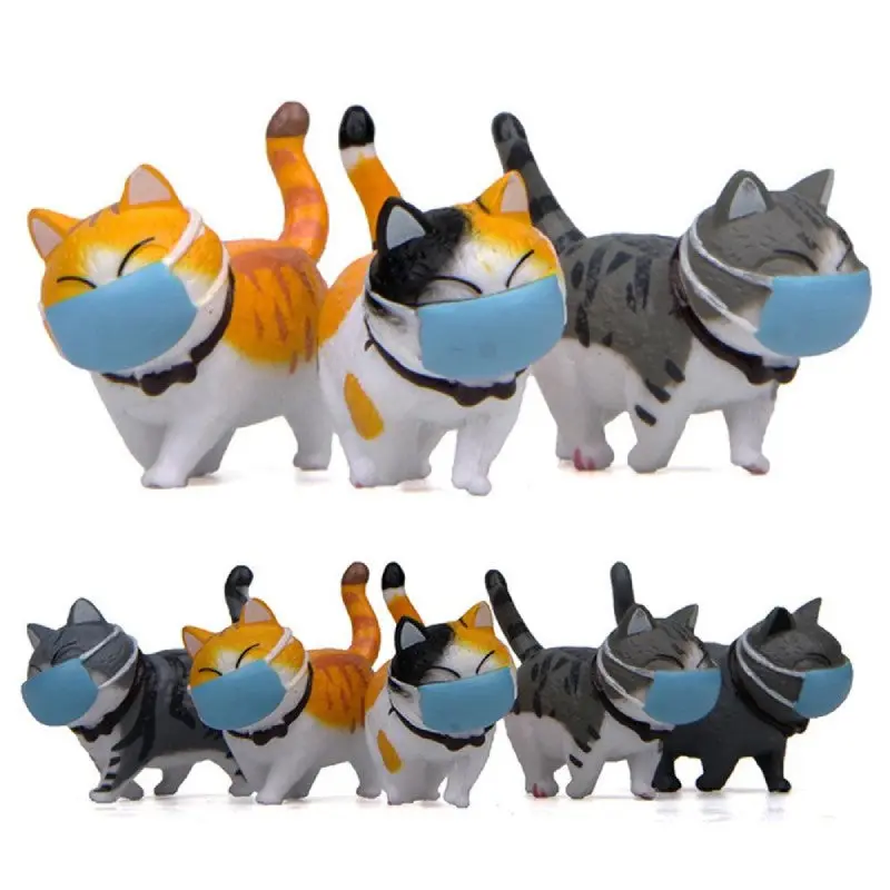 Statuettes de décoration Chats qui marchent