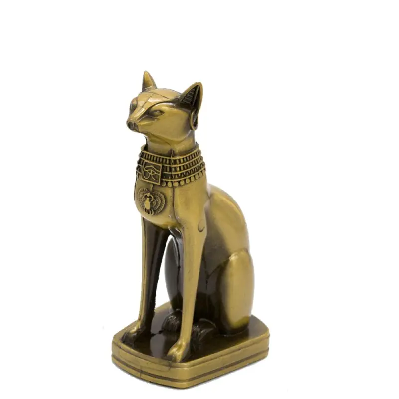 Statue de Chat Egyptien en Métal