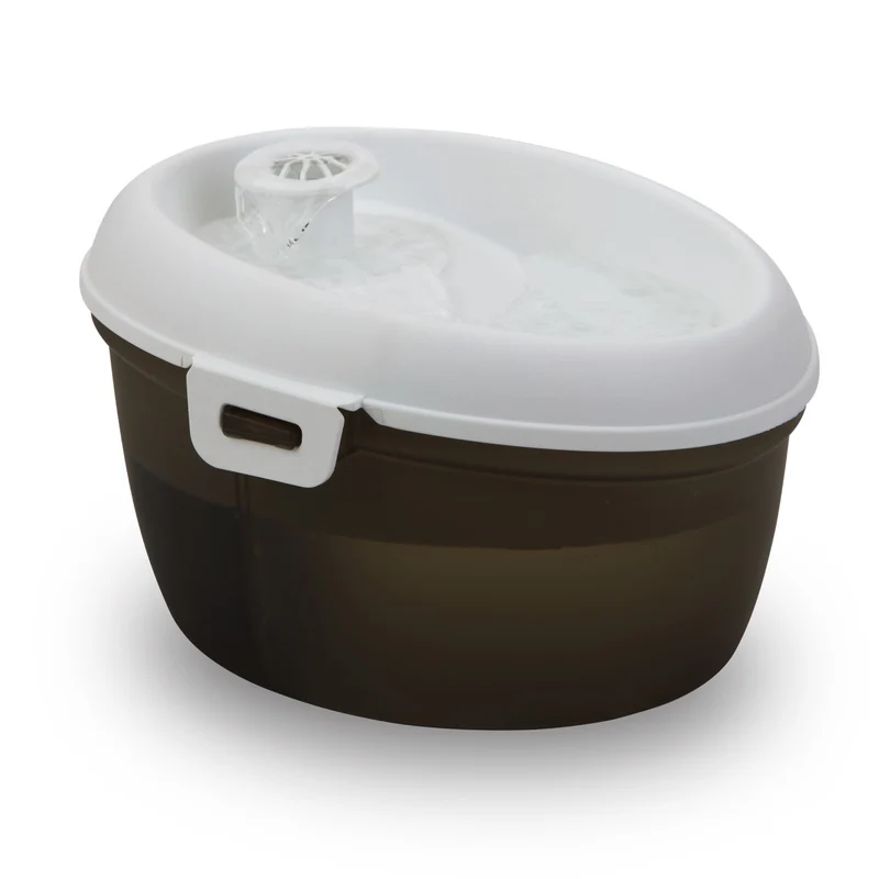 *H2O Abreuvoir Fontaine Chat 1.2L Noir & Blanc