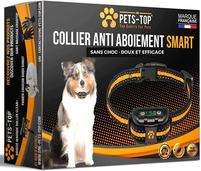 Collier anti-aboiement intelligent — Sans choc, doux et efficace