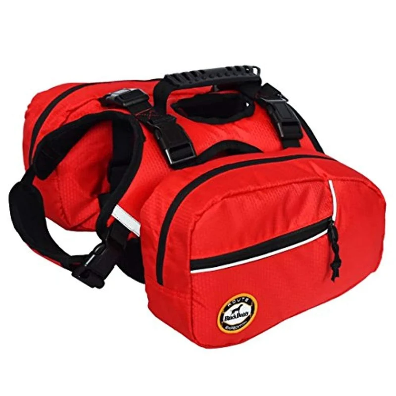 Sac à dos de transport réglable pour chien avec sacoches