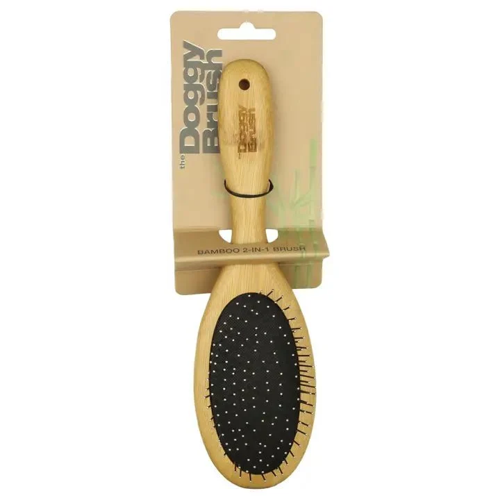 Brosse pour chien 2 en 1 DoggyBrush démêlage doux et brillance