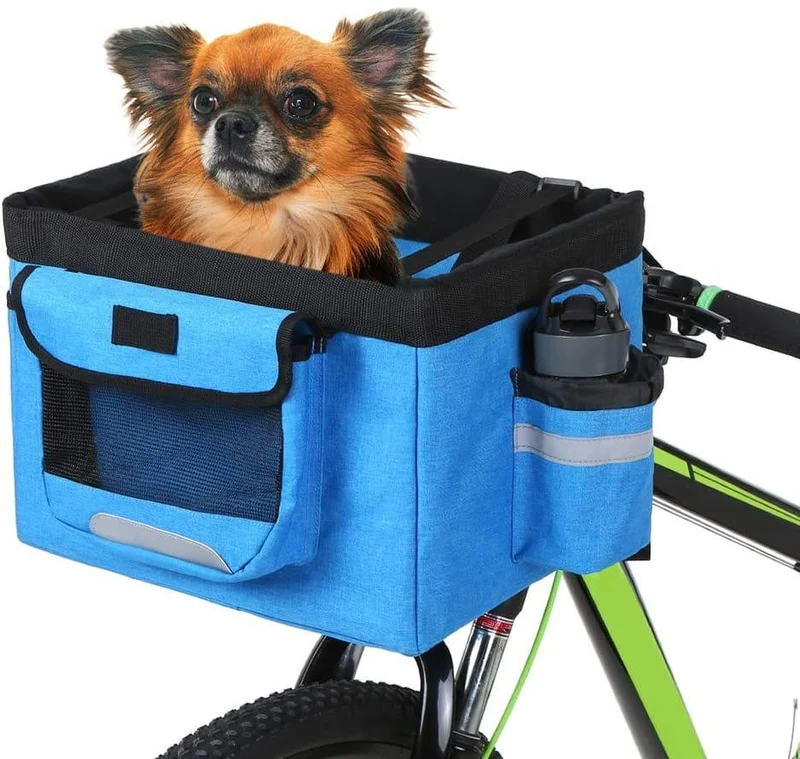 Panier de vélo pliable et amovible pour chien et chat