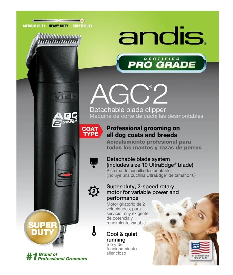 Tondeuse (Clipper) pour chien AGC Professionnel 2 vitesses - Andis