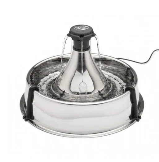 Fontaine pour animaux de compagnie en acier inoxydable 360 Drinkwell