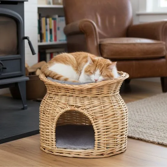 panier osier chat | Rêve en Osier