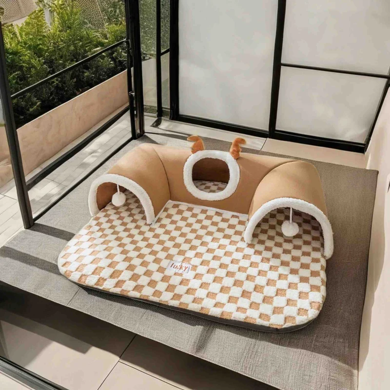 jouet interactif pour chat tunnel tapis