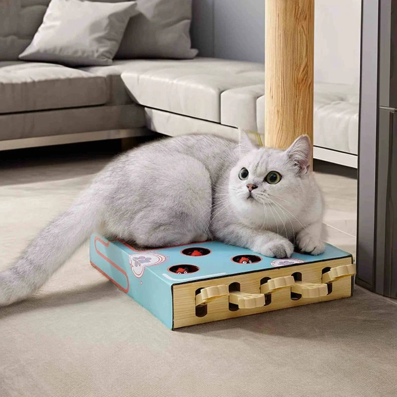 jouet interactif pour chat 3 en 1 Chasse Taupe