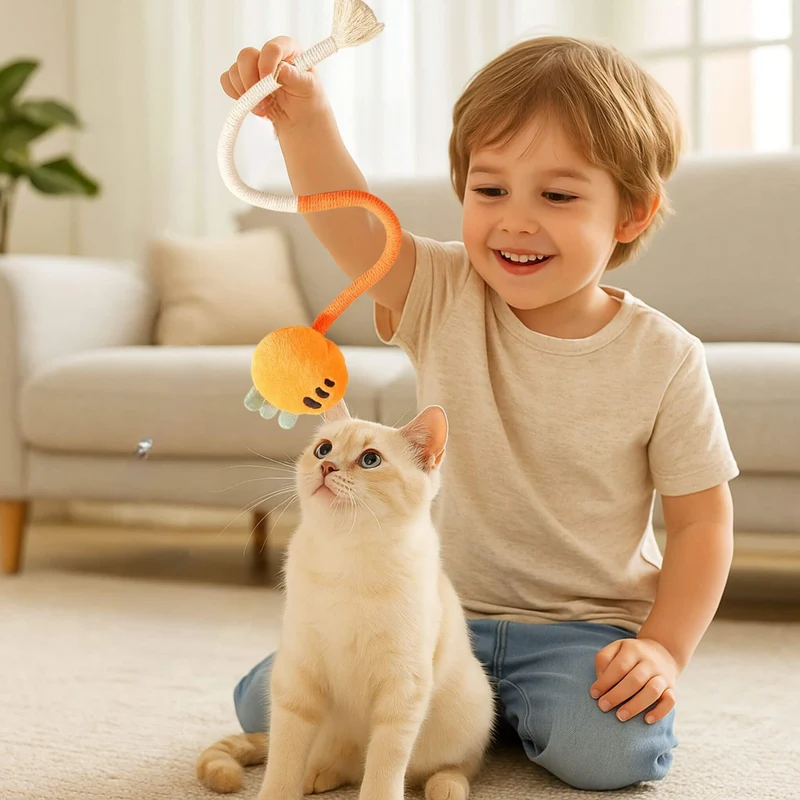 jouet chat | Doudou Corde Dentition