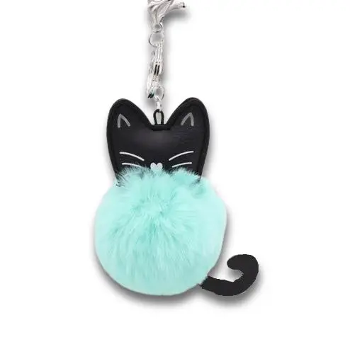 Porte clé Chat Noir Touffu