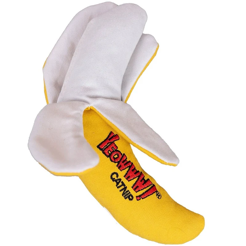 Ducky World - Jouet d'herbe à chat - YEOWWW! Banane épluchée