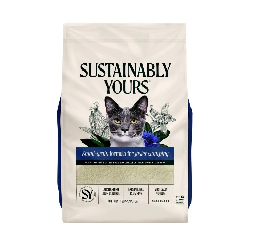 SUSTAINABLY YOURS litière agglomérante biodégradable multi-cat plus