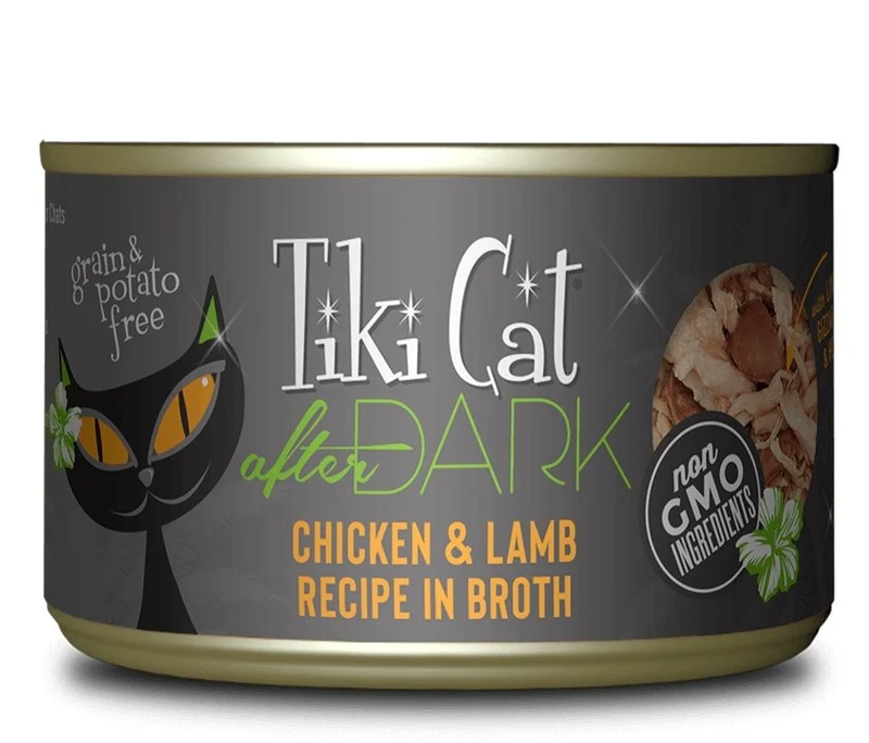 Tiki Cat After Dark, conserve pour chat recette de poulet et agneau
