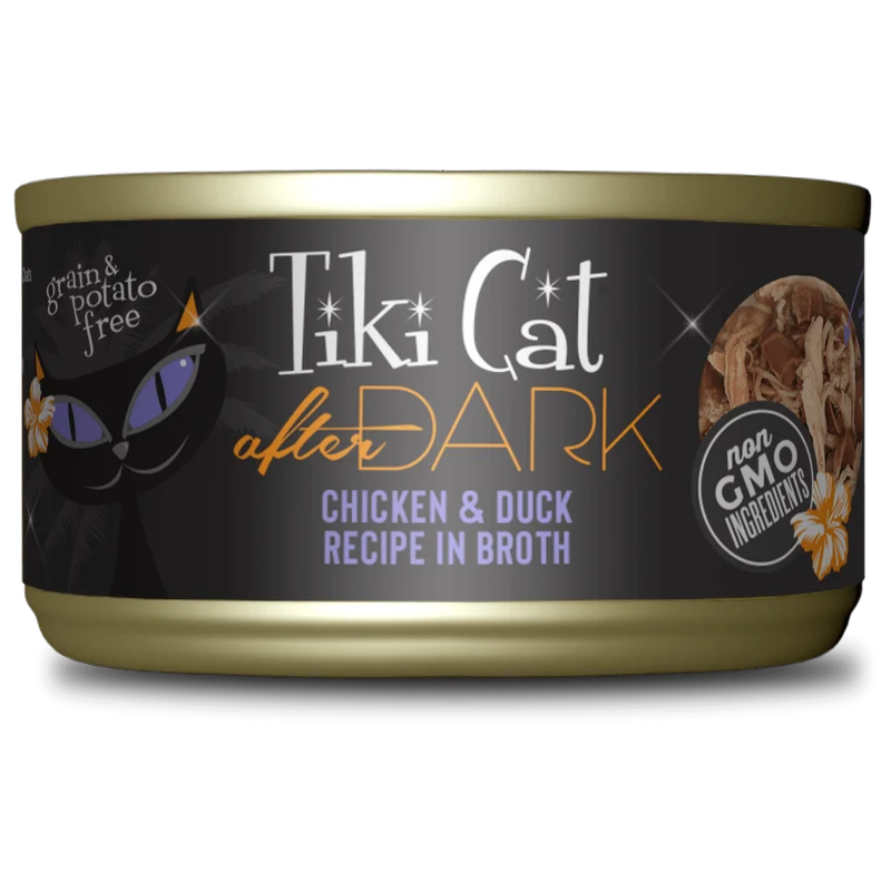 Tiki Cat After Dark, conserve pour chat recette de poulet et canard