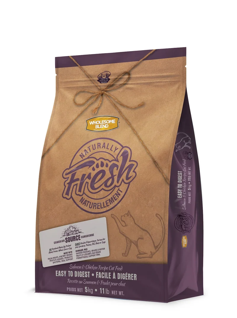 Naturally Fresh - Chat Facile à Digérer Saumon et Poulet - Nourriture Sèche pour Chats