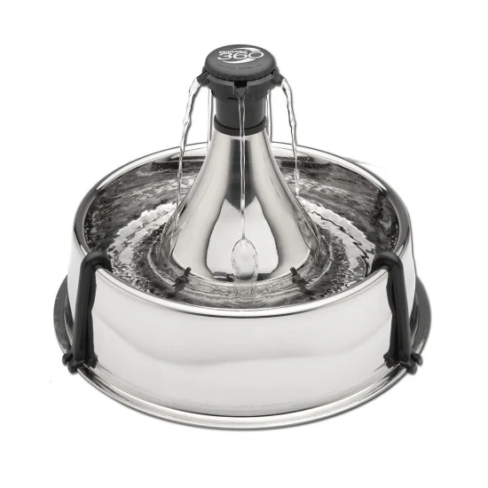 DRINKWELL Fontaine 360 Dégres en Acier Inoxydable 3.8L