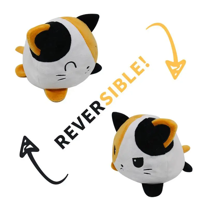 Peluche Réversible Chat Calico